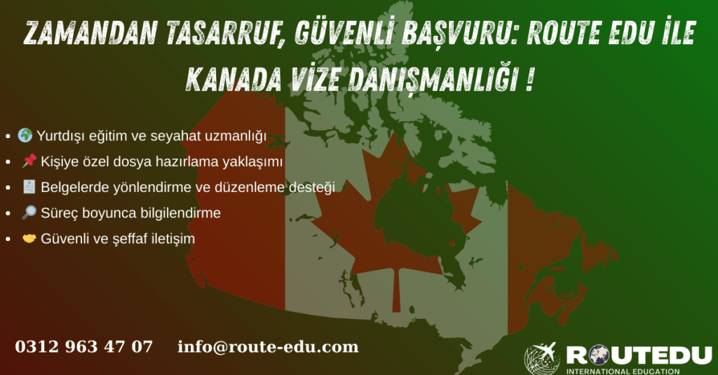 Kanada vizesi başvurularında uzman danışmanlık.